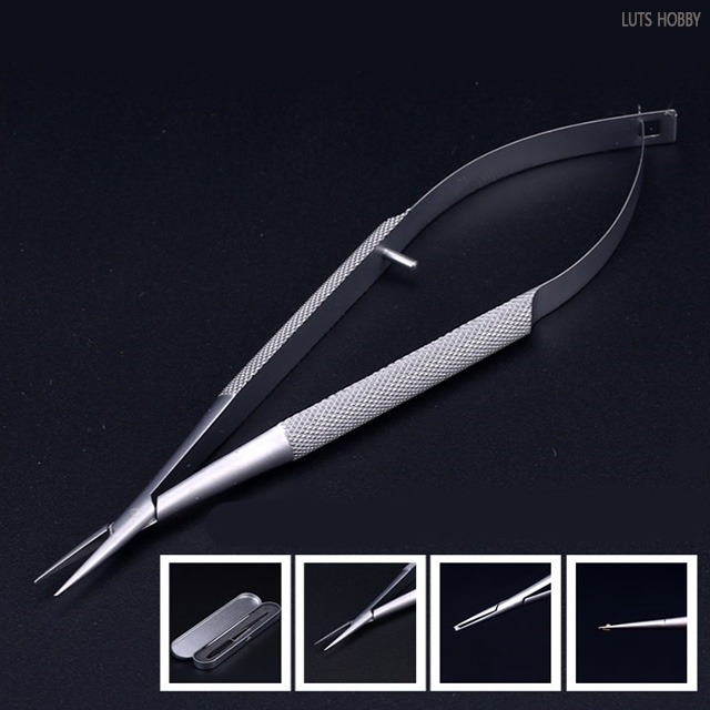Border Model Precision Tweezers for Models (Select : Straight / Curved Tip  ) (BD0009T) - LUTS DOLL