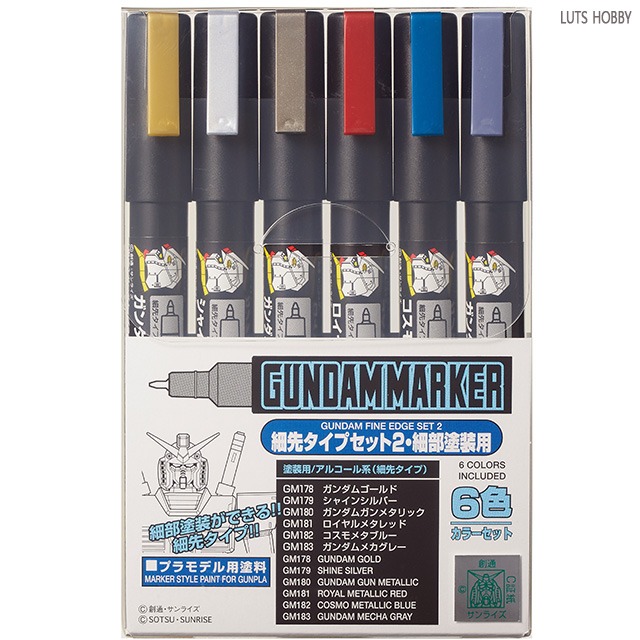 Mr. Hobby Gunze GUNDAM Marker EX GUNDAM Plated Silver Placing
