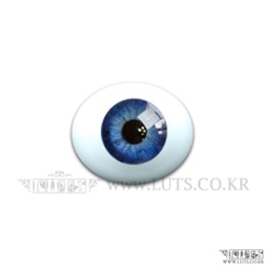 8MM Real Type Glass Eyes Cobalt