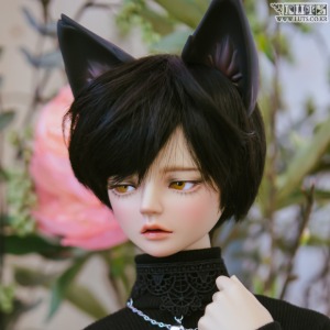 Senior Delf Kitty Ears and Tail set (Black)