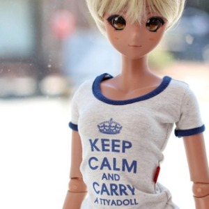 Pre-order SD13 GIRL &amp; Smart Doll Keep calm basic T- Navy