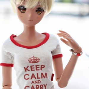 Pre-order SD13 GIRL &amp; Smart Doll Keep calm basic T- Red